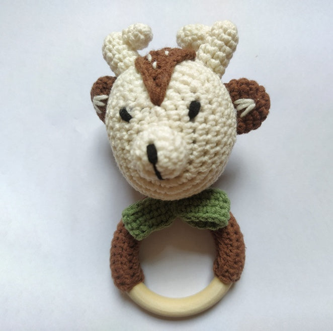 Wooden Animal Teething Ring
