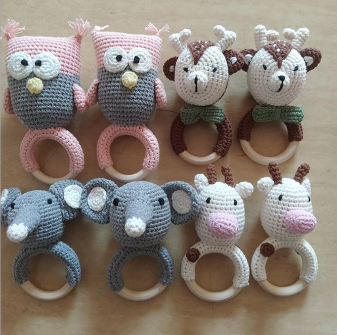 Wooden Animal Teething Ring