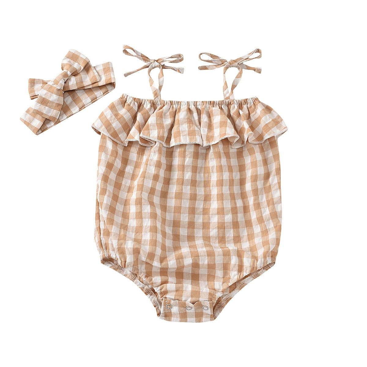 Baby Plaid Jumpsuit
