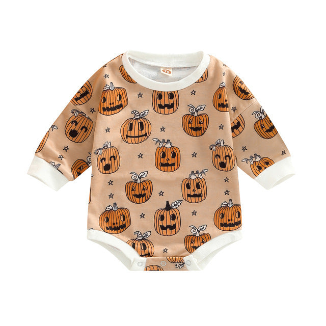 Baby Halloween Pumpkin Romper