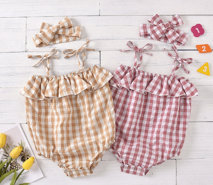 Baby Plaid Jumpsuit