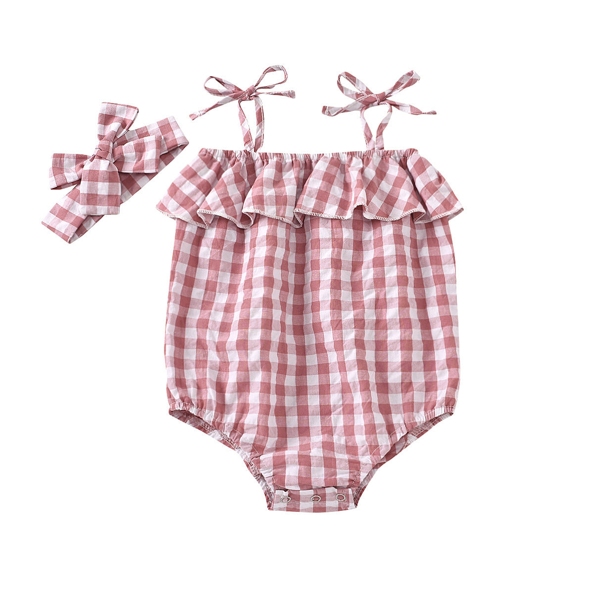 Baby Plaid Jumpsuit