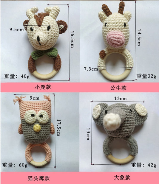 Wooden Animal Teething Ring