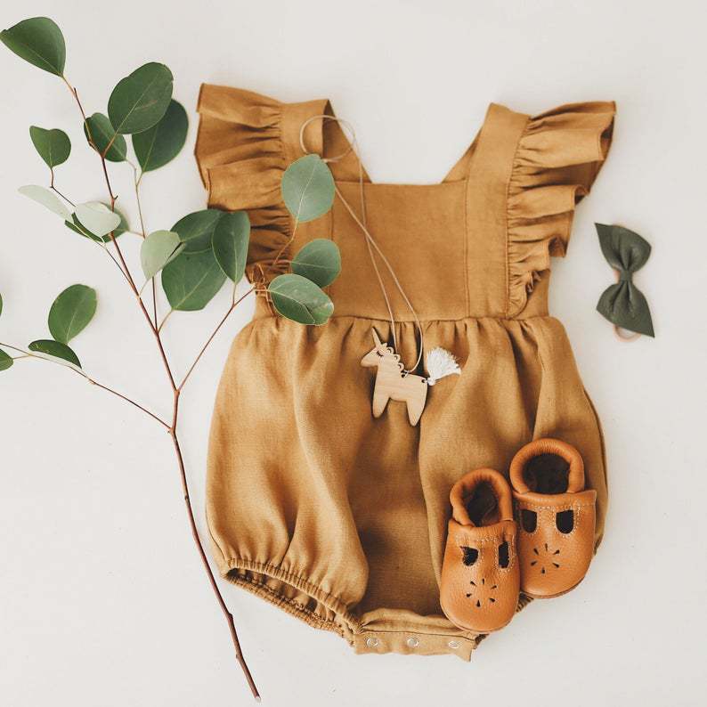 Cotton And Linen Romper