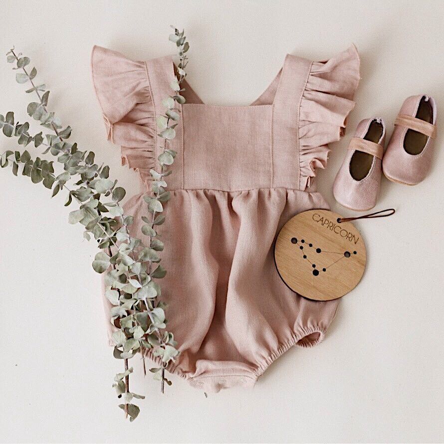 Cotton And Linen Romper
