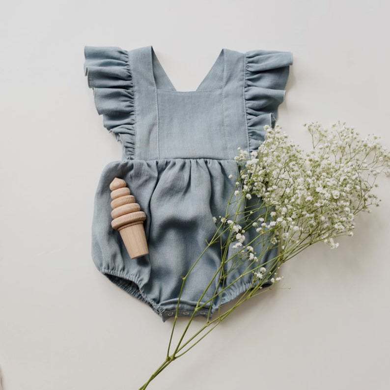 Cotton And Linen Romper