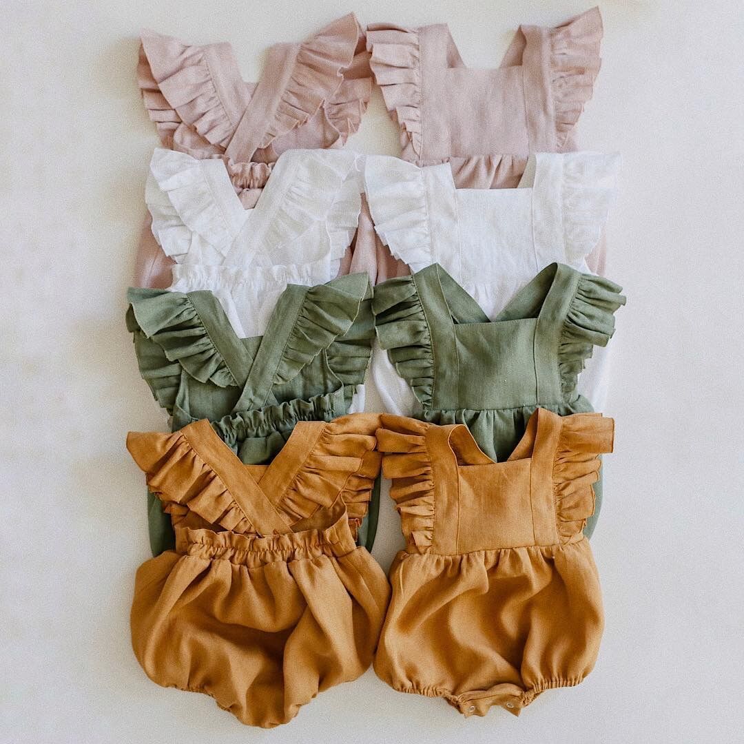 Cotton And Linen Romper