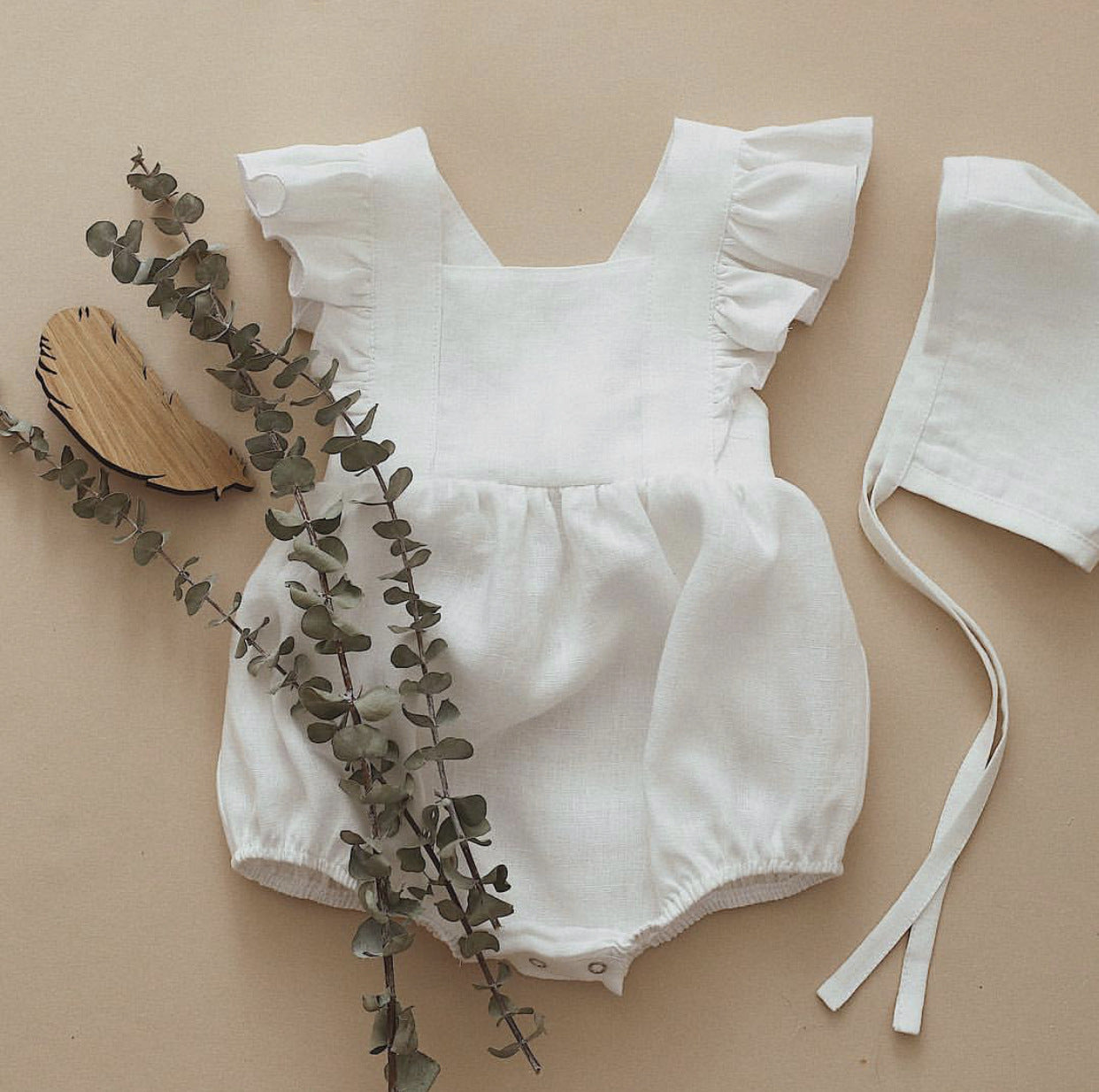 Cotton And Linen Romper