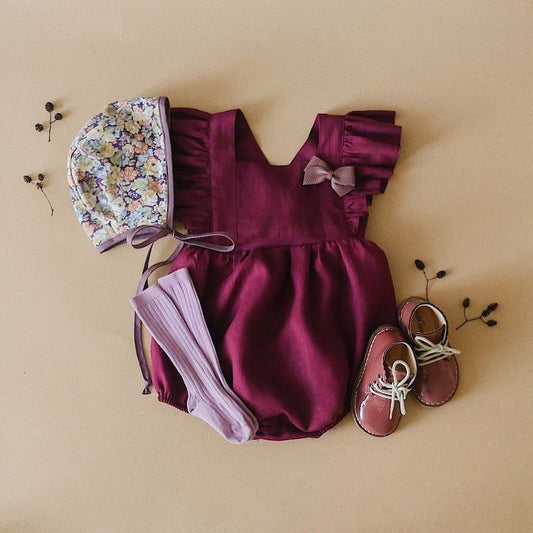 Cotton And Linen Romper
