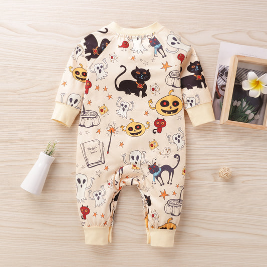 Halloween Print Jumpsuit