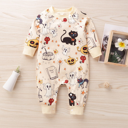 Halloween Print Jumpsuit