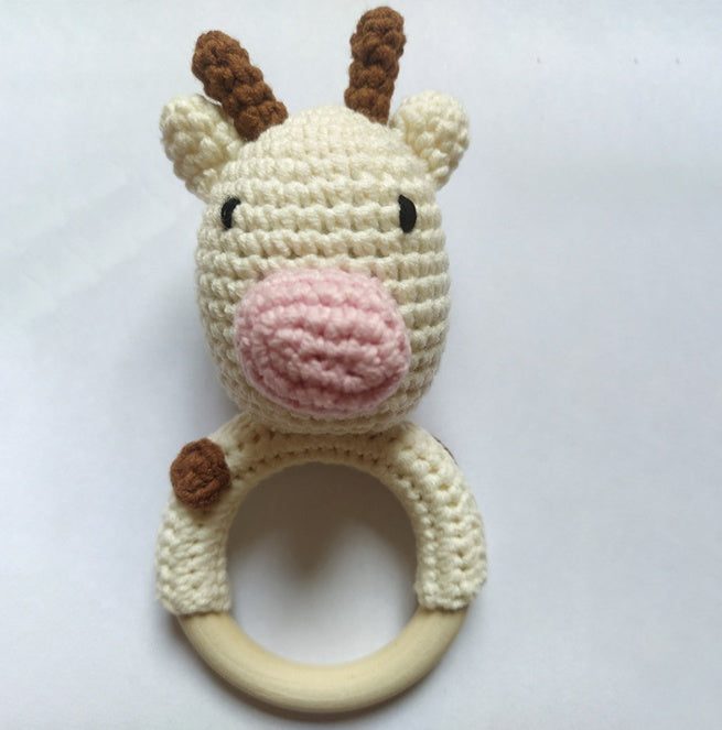 Wooden Animal Teething Ring