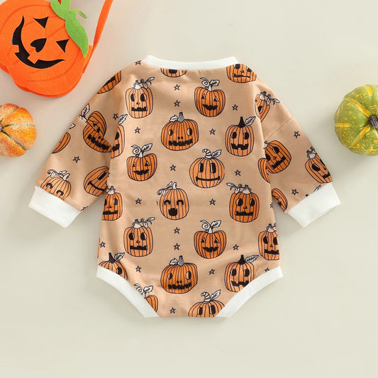 Baby Halloween Pumpkin Romper