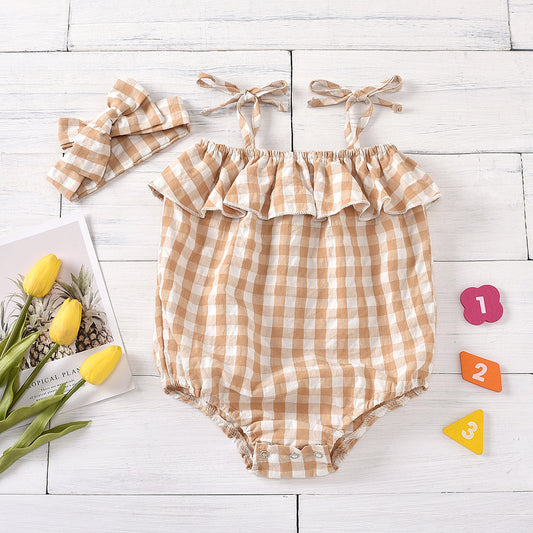 Baby Plaid Jumpsuit
