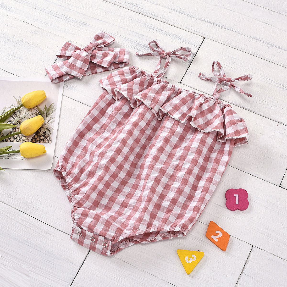 Baby Plaid Jumpsuit